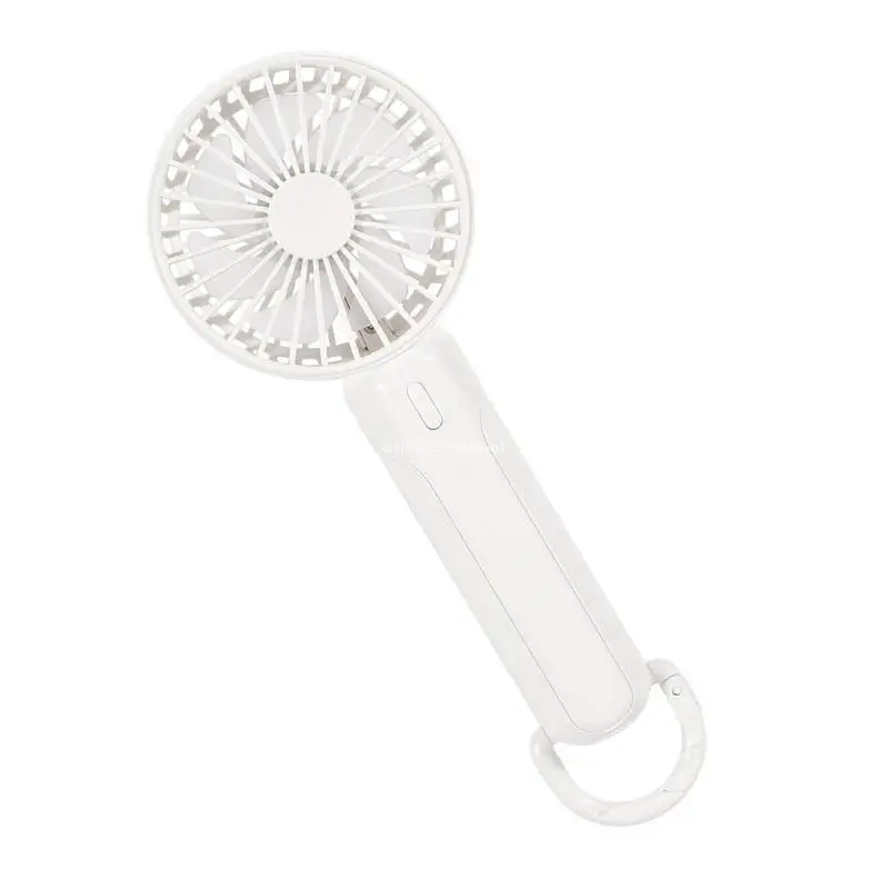 Mini-Handventilator, tragbar, LED-Licht, 3 Gänge, 1200 mAh Akku, USB-Handventilator