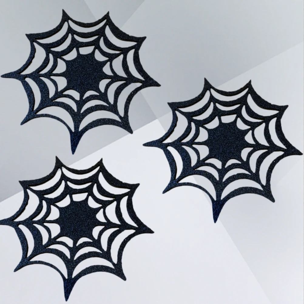 

8 Pcs Coasters Halloween Anti Slip Heat Resistant Non Woven Material Dining Room Decor Protective