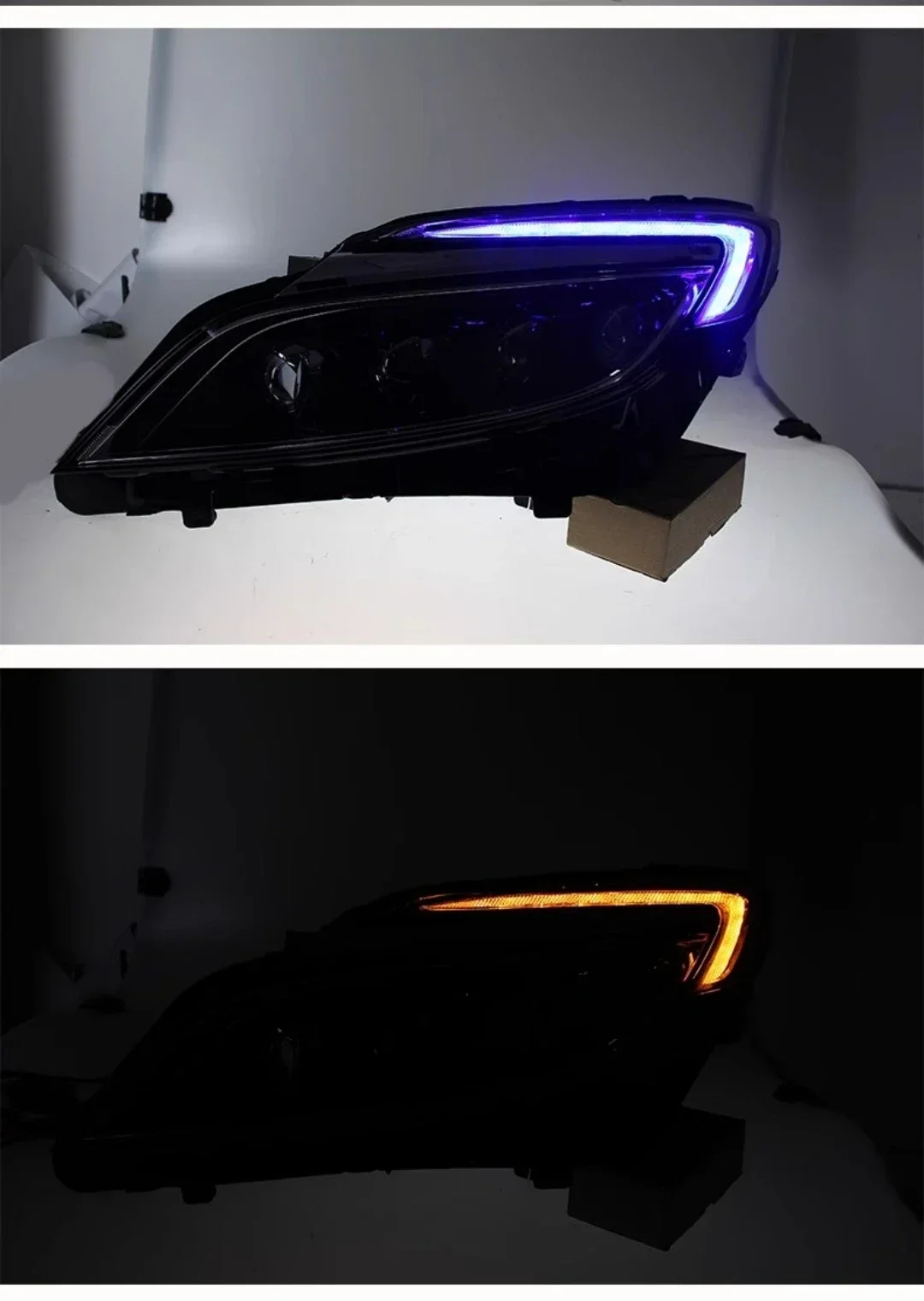 مجموعة مصابيح أمامية LED لـ Buick GL8 ES 2018-20 ترقية ضوء النهار الجري إشارة الانعطاف ملحقات السيارة #4