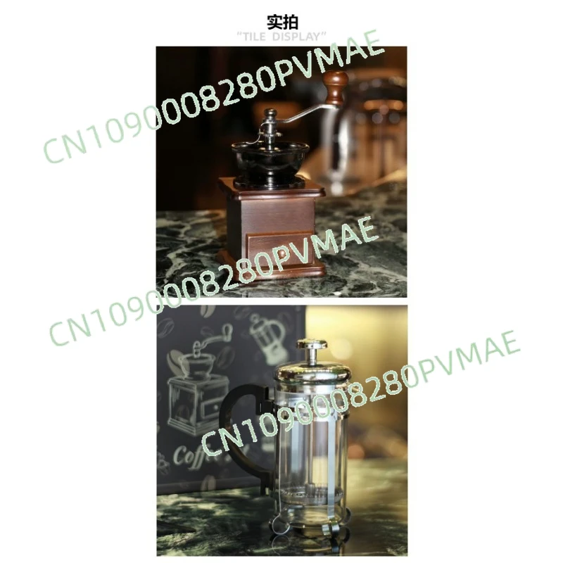 

Retro Hand-Cranked Coffee Grinder & French Press Set - Coffee Utensils Gift Box Combination