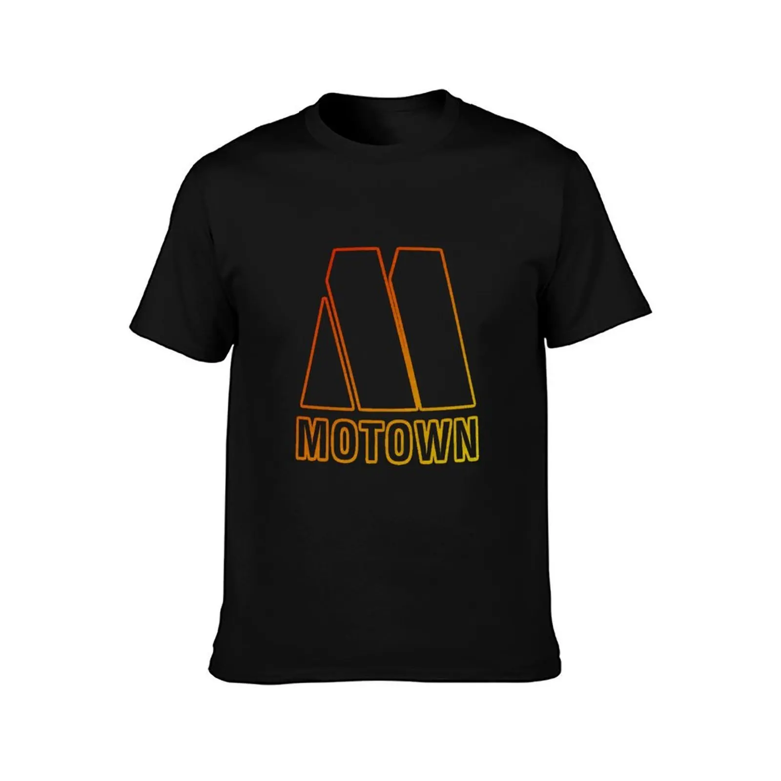Motown Records - Outlined Logo T-Shirt, Summer Casual Cotton Tee, Oversized Streetwear Tops, Vintage Graphic Print, 100% Cotton