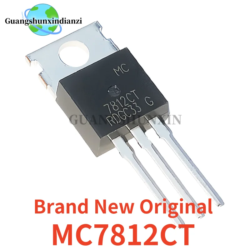 5-10-20PCS Brand New Original MC7812CT MC7812CTG 7812CT TO-220 12V 1A Three-terminal Stabilize In Stock