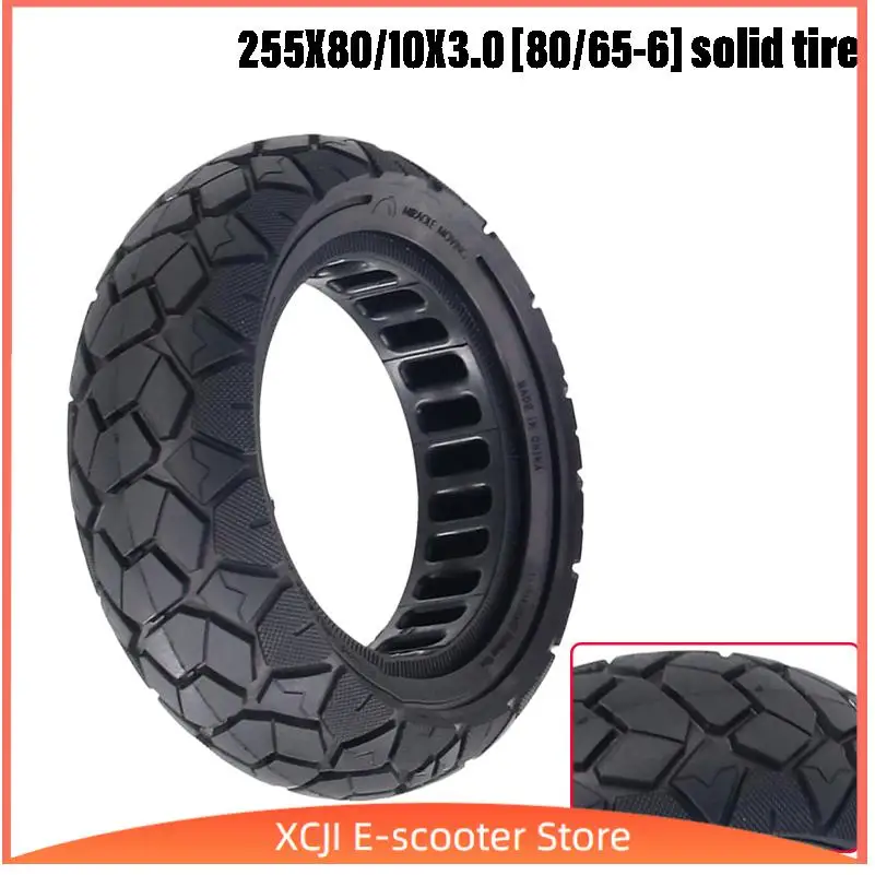 

10 Inch 255x80(80/65-6) Off-Road Solid Tire 10x3.0 Tyre For Zero 10x For KUGOO M4 Kaabo Mantis 10 Tires Electric Scooter Parts