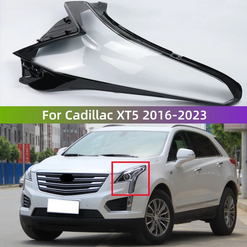 

For Cadillac XT5 2016 2017 2018 2019 2020 2021 2022 2023 Accessories Vehicles Transparent PC Material Glass Headlights Shell