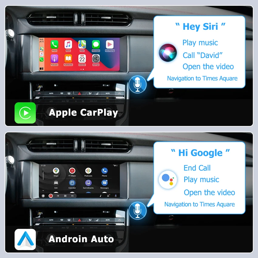 صندوق فك ترميز تلقائي جديد CarPlay Android لسيارة جاكوار XE XF XEL XFL XJL F-PACE F-TYPE مع وصلة مرآة تدعم 2016-2019