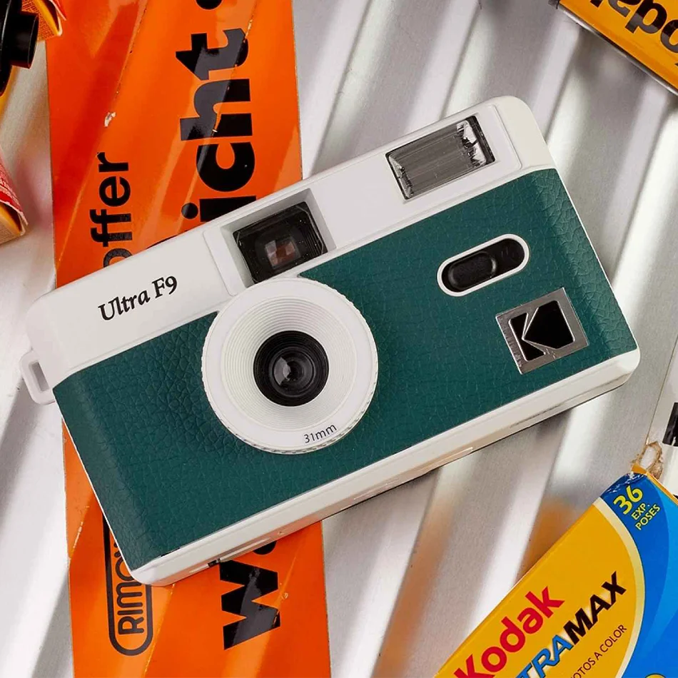 Classics Kodak Ultra F9/F9S Film Camera 35mm Focus Free Reusable Built in Flash Multiple Colors  Package Portable Optional Film - view 4