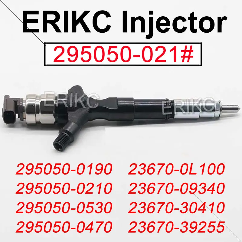 

295050-0210 Fuel Injection 295050-0211 Common Rail Diesel Injector Nozzle 295050-0212 for Toyota Hiace 23670-30410 23670-39255