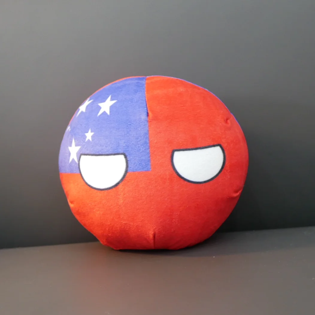 Countryballs Boneca de pelúcia, Almofada recheada, Brinquedo de Presente, Austrália, Nova Zelândia, Kiribati, Vanuatu, Tuvalu Ball, Polandball