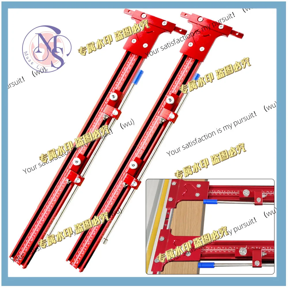 Repeat-Cutting Parallel Rail Guide System for Festool & Makita Circular Saw Tracks - Aluminum Alloy Track Saw Rail Angle Clamp