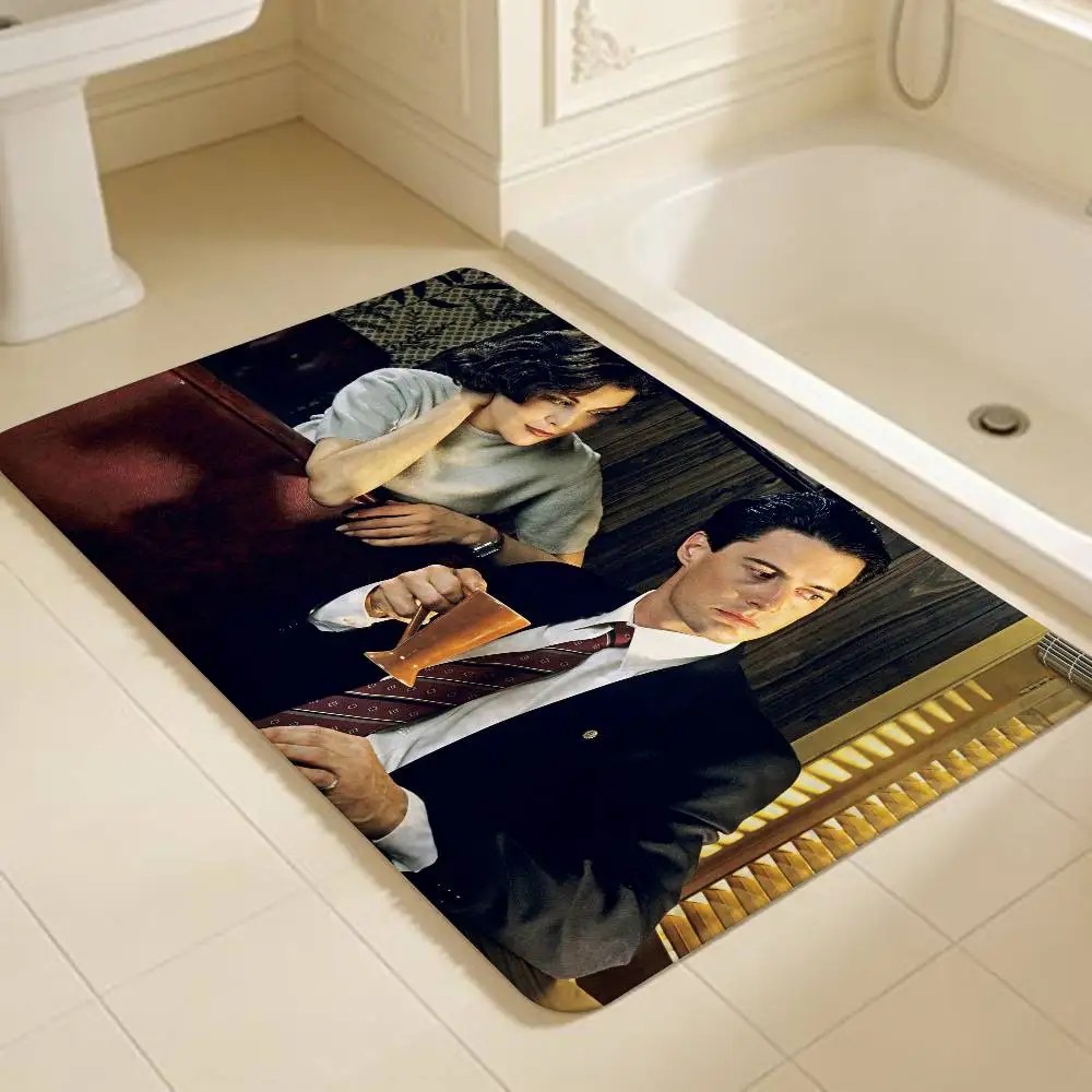 Vintage Twin Peaks Movie Floor Mat Retro Multiple Choice Living Room Kitchen Rug Non-Slip Modern Home Decor 2