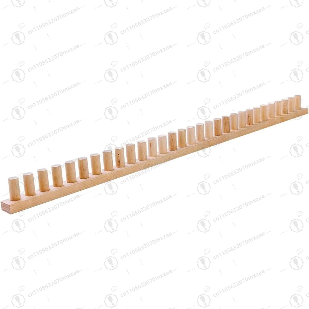 

Chunky Knit Blanket Loom Kit, 46" Adjustable Wooden Frame for No-Needle Hand Knitting, Beginner DIY Yarn Craft for Home