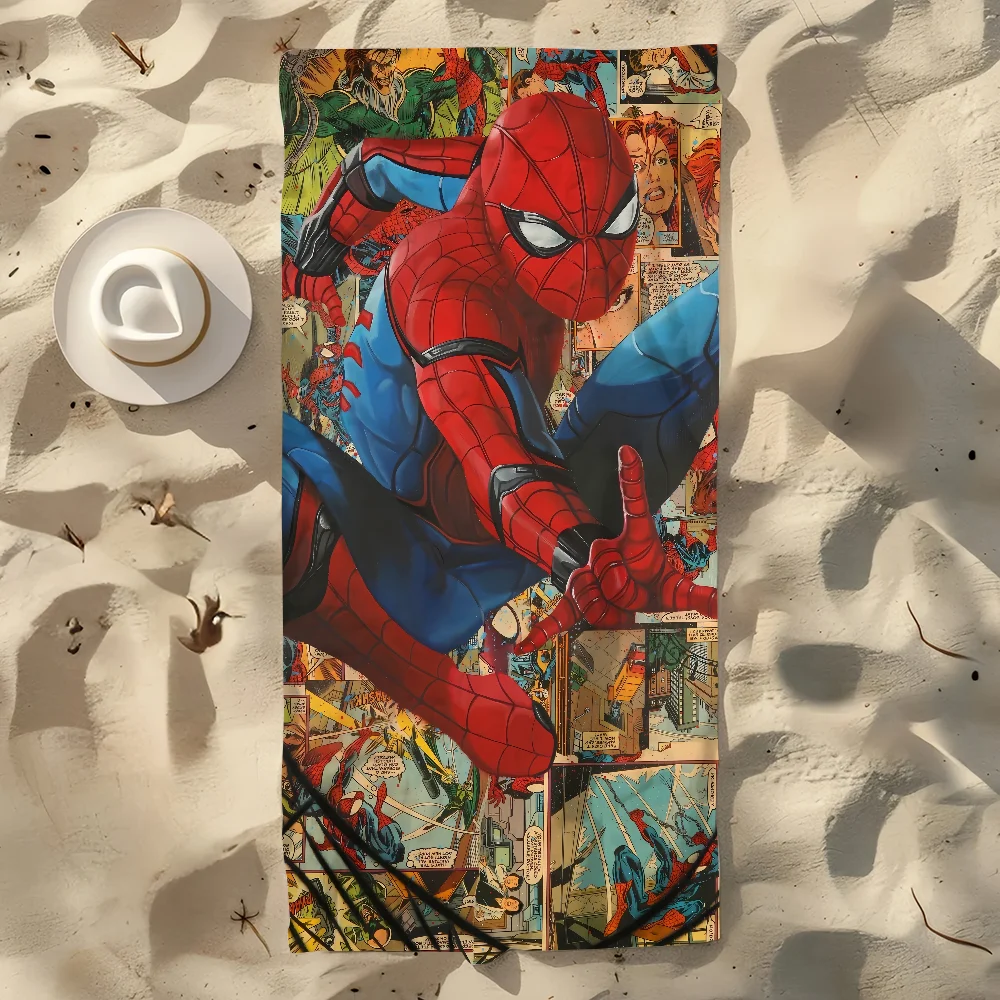 S-Spiders-Man-Serviette Cool pour Voyage, Gym, Douche, Camping, vaccage Rapide, Sports, Classique, Grandes Serviettes de Plage, Piscine Douce, Cadeau