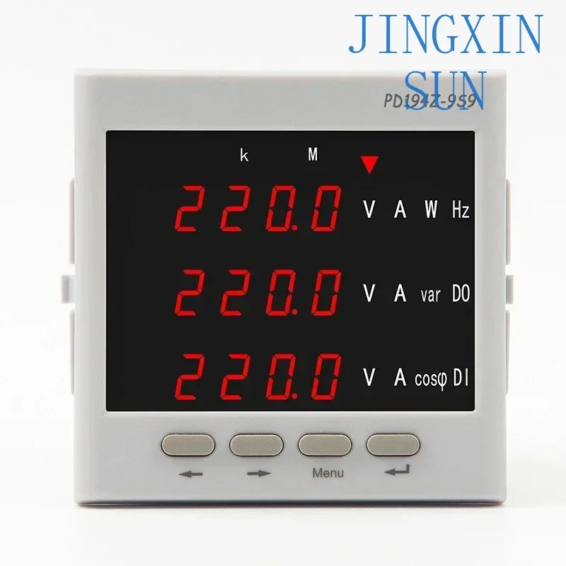New PD194Z-9S9 Multifunction Digital Display Power  LCD Digital Panel Power Meter Monitoring Voltage Ammeter Tester Tool
