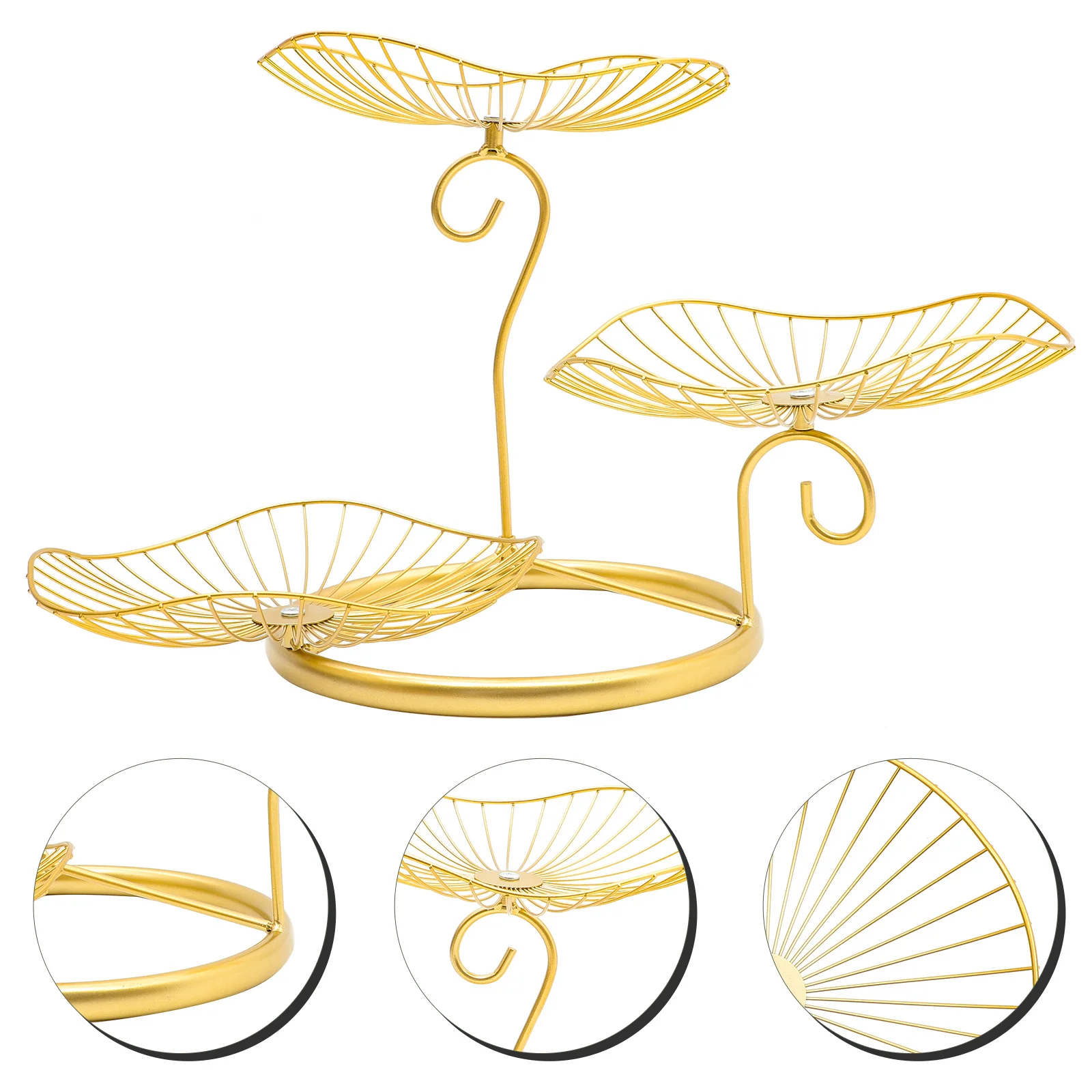 

3 Tier Iron Wire Fruit Basket Modern Kitchen Table Fruit Vegetable Basket Metal Wire Storage Organizer Metal Baskets