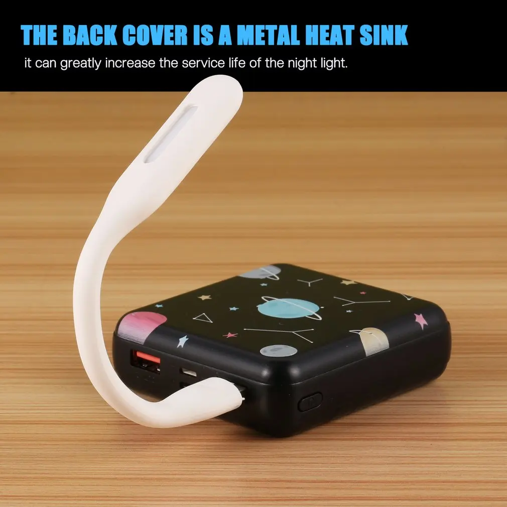 Mini lampe de lecture LED ultralégère, 5V, 1.2W, USB, Power Bank, idéale pour PC, ordinateur Portable, Notebook