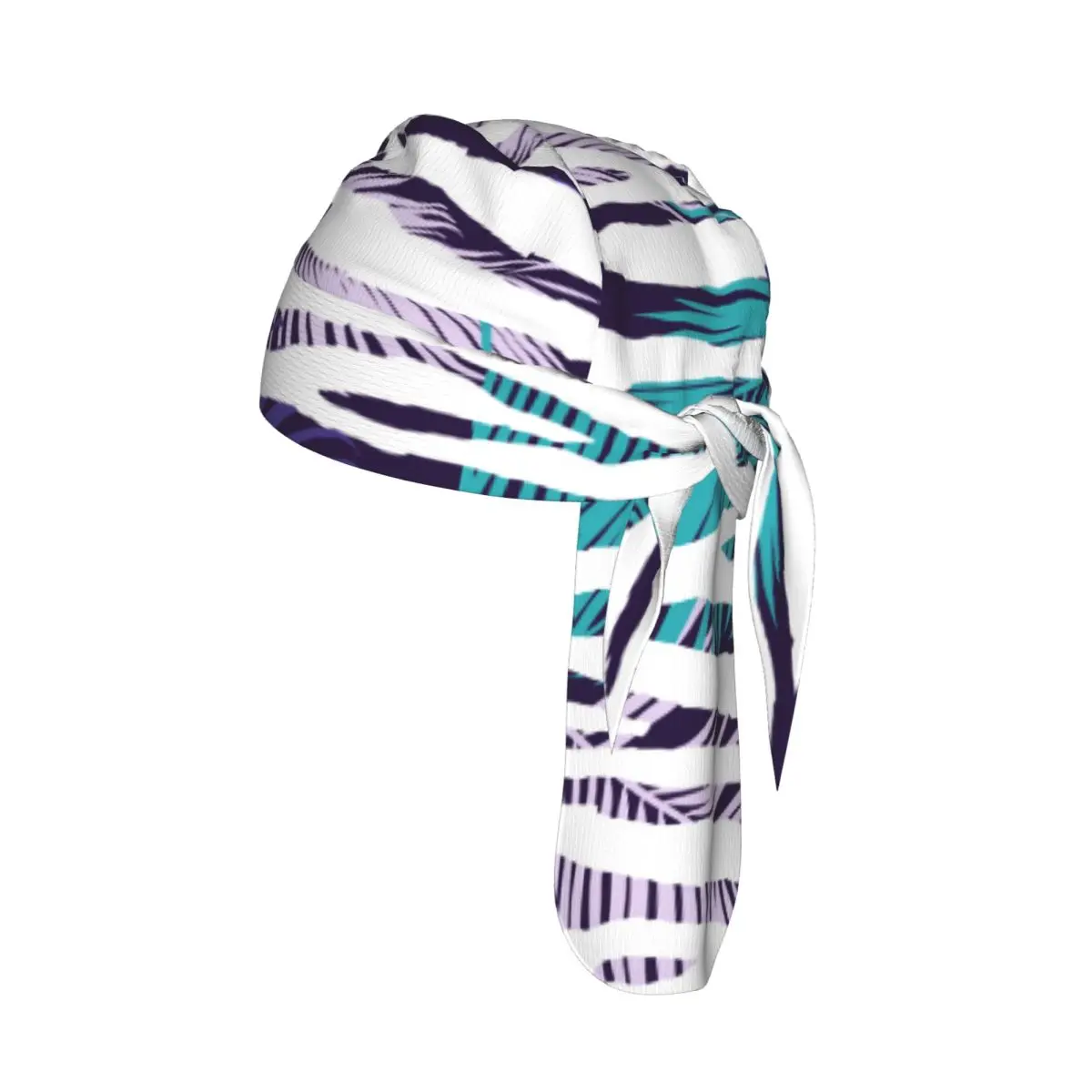 

Велосипедная повязка на голову с рисунком зебры, экзотических животных и пальмовых листьев, быстросохнущая, солнцезащитная, в виде головного платка/шарфа