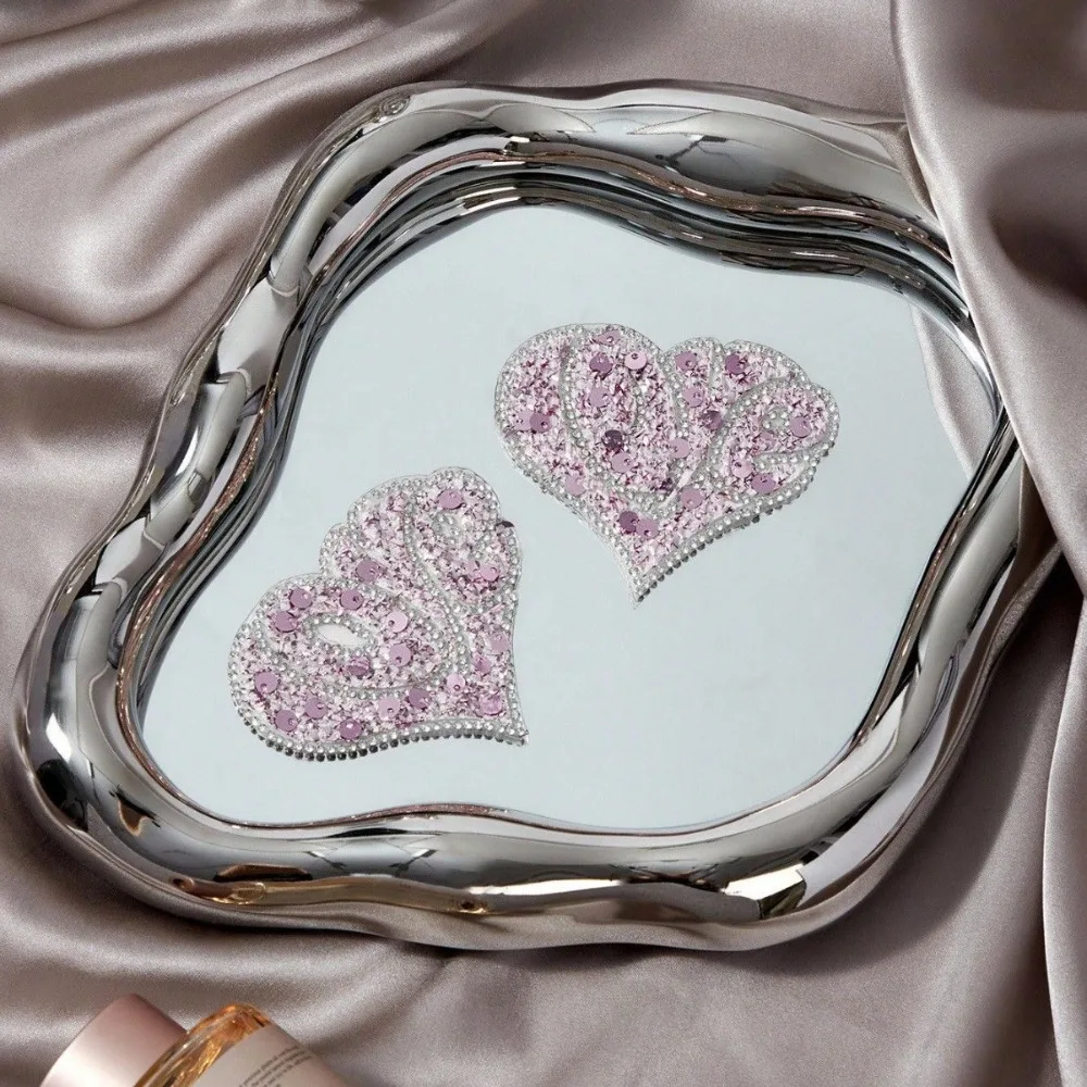 Penutup Puting Payudara Silikon Bentuk Hati Lucu dengan Payet Berkilau, Perekat, Kelopak Payudara, Hadiah Hari Valentine