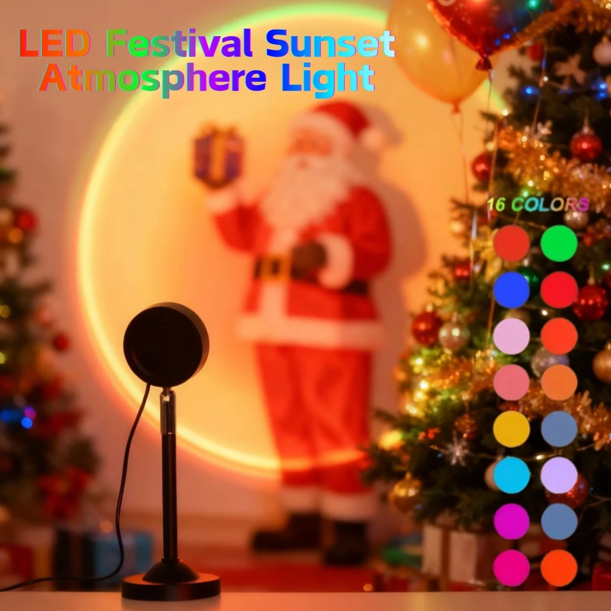 Projector Sunset Light Rainbow Light, Create Beautiful Photo Background Light, Romantic Atmosphere Light, Nightlight Gift