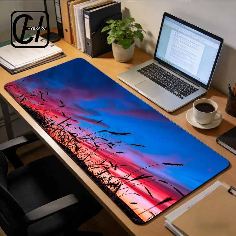

Lingering Light Mouse Pad large keyboard mouse desk pad non-slip rubber gaming mouse pad laptop mouse carpet HYBXXC