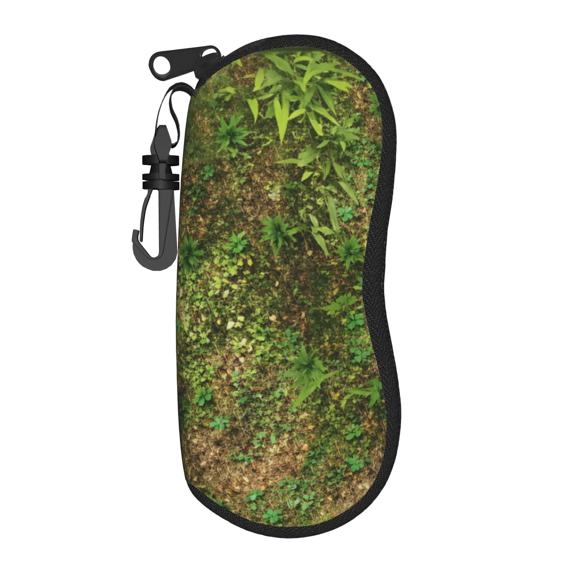 Bequeme Grass Battlemat-Brillenetui-Abdeckung, Reise-Sonnenbrillenetui für Retro-Brillen, Aufbewahrung, bedruckte Brillenetui-Abdeckung