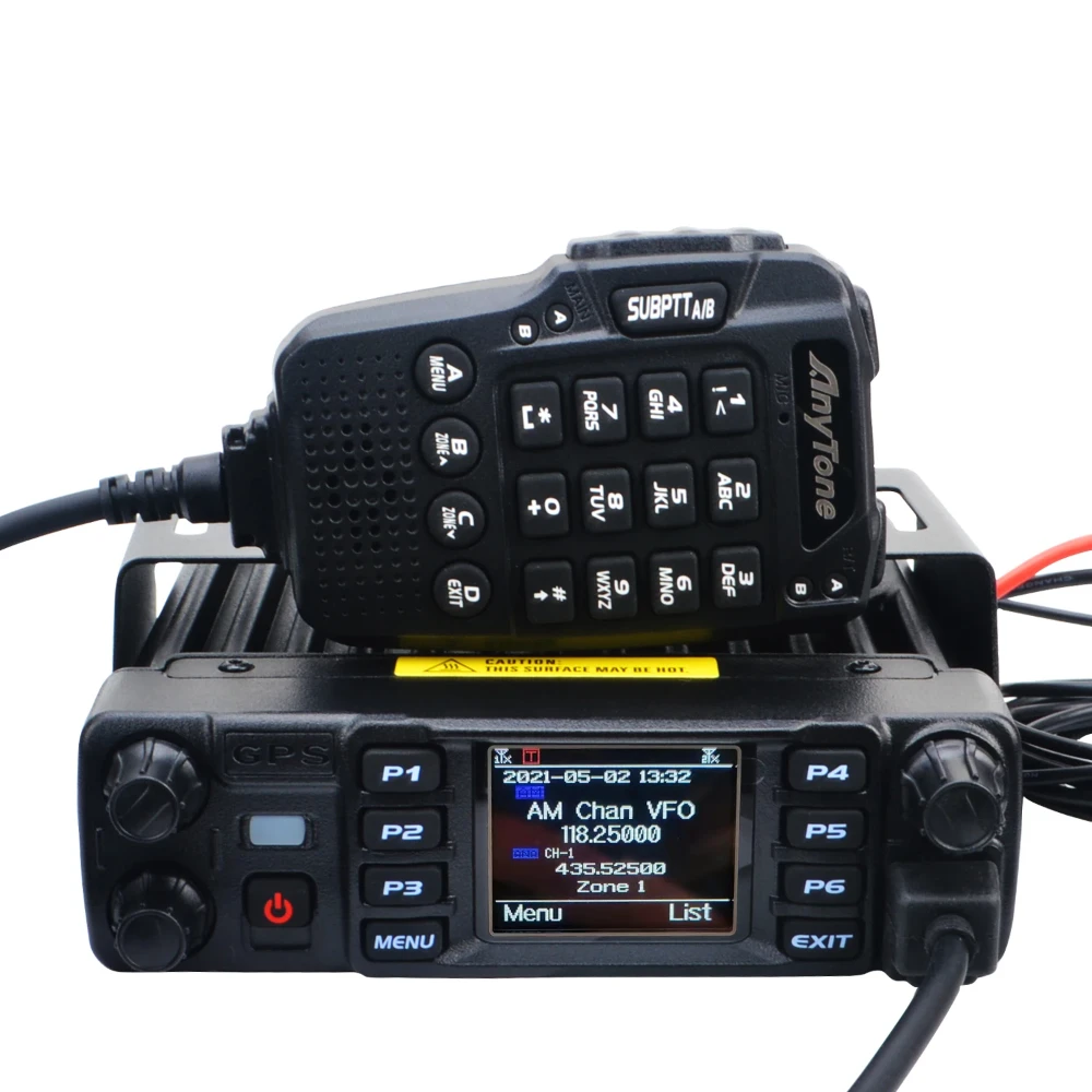 Anytone AT-D578UV Plus VHF UHF Air Band Receive GPS APRS Bluetooth PTT DMR Digital Repeater Function FM Mobile Radio AES256