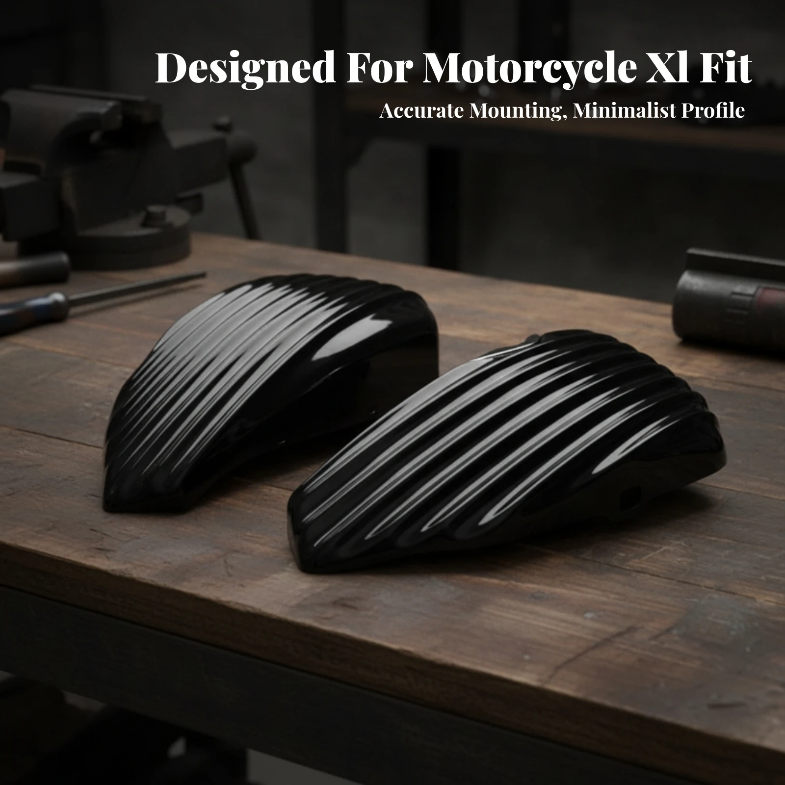 Motorcycle Side Covers Hard Shell Motorcycle Frame Covers Side Panels with Mounting Points Contoured Frame Cover Fairing