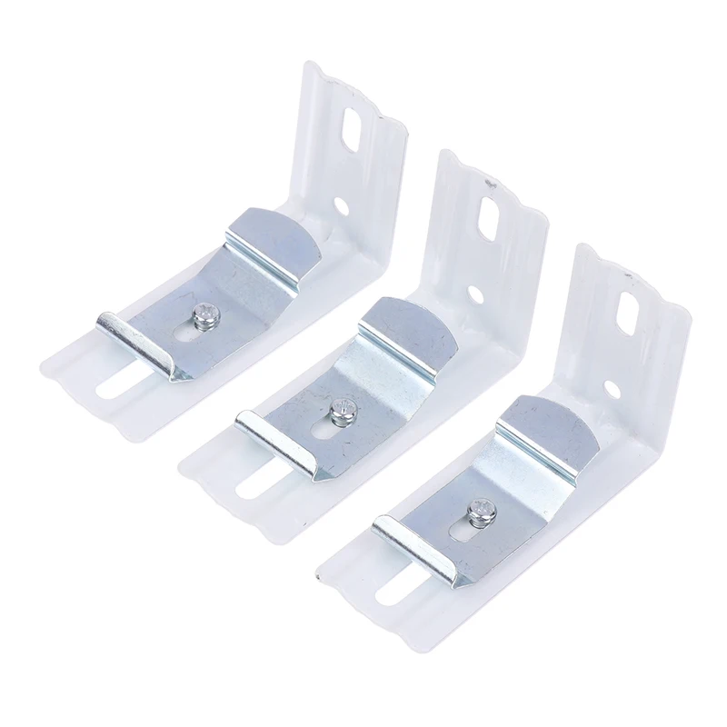 NEW NEW 1/2Pcs 3Inch Vertical Blind Bracket Clips Metal Roller Shutter Pull Curtain Fixing Mounting Holder Accessories