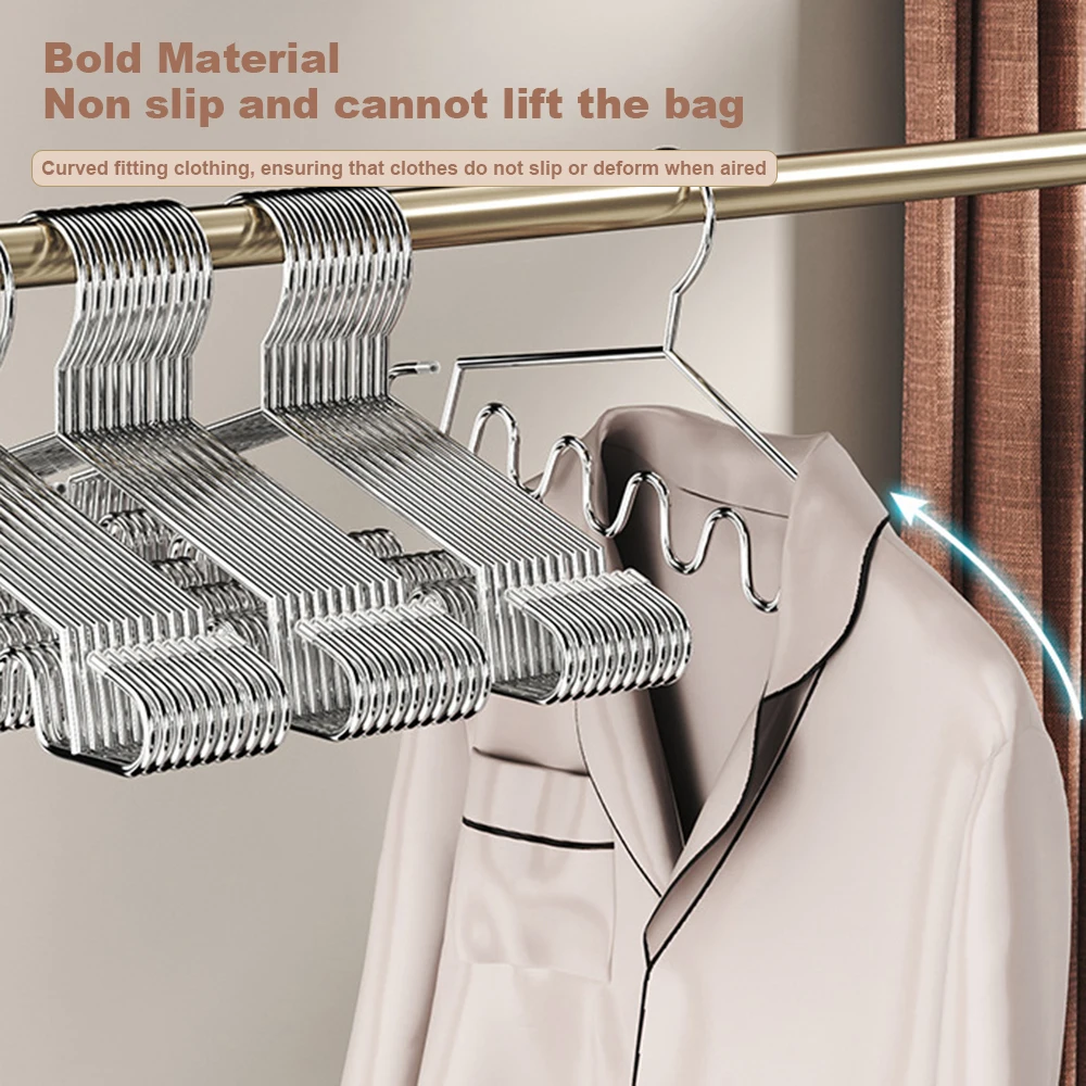 Stainless Steel Waves Drying Rack for Clothes, Heavy Duty, Windproof Drying Hanger, Saving Space, Underwear Holder