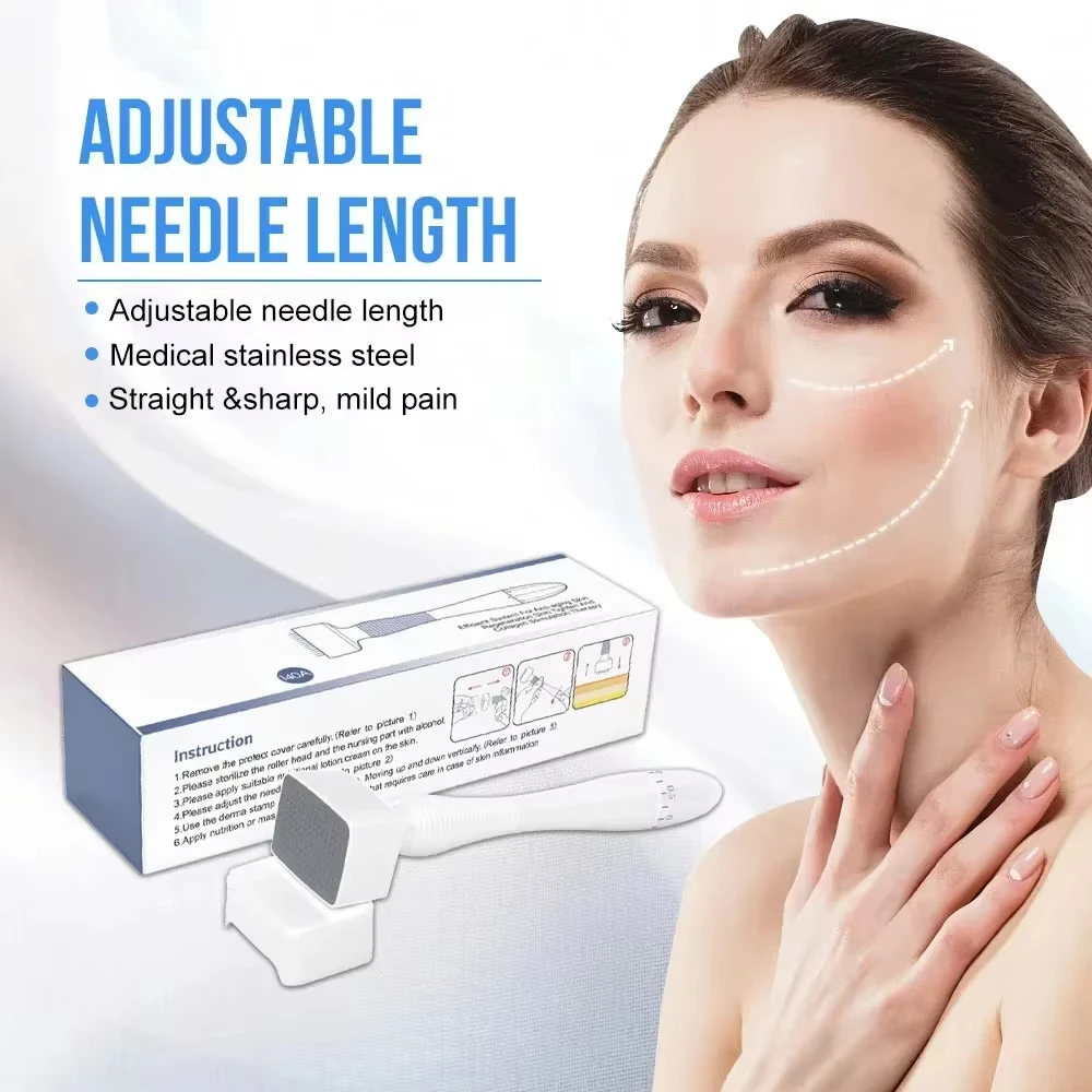 Nieuwe Verstelbare DRS140 Derma Roller Stempel Gereedschap Schoonheid Microneedling Therapie Haargroei Fijne Touch Serum Applicator Mesotherapie