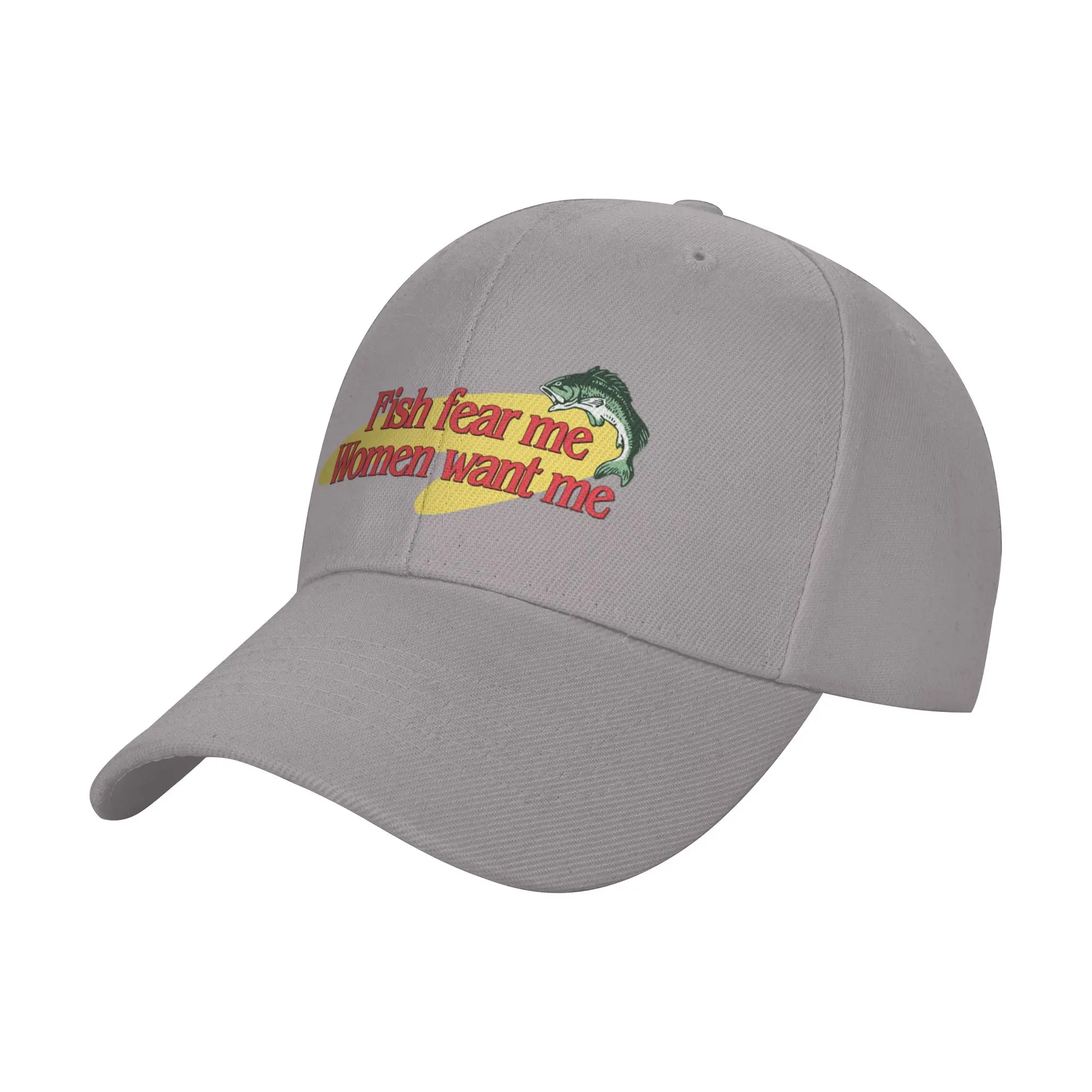Fish Fear Me Women Want Me Trendy Baseball Cap Travel Souvenir Sun Hat Headwear