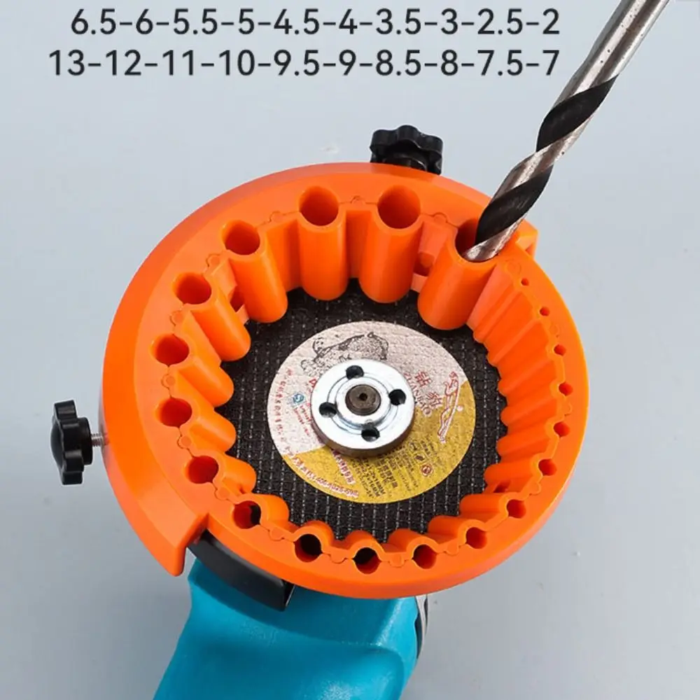 

Portable 20 Hole Drill Bit Sharpener Efficient Polishing Grinding Tool Precision Multipurpose Sharpening Tool Worker
