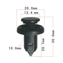 10/100x OEM for Honda Accord Civic CR-V Fender Clip Splash Shield Retainer 91506-S9A-003 91506S9A003 Bumper Clips with metal EQV
