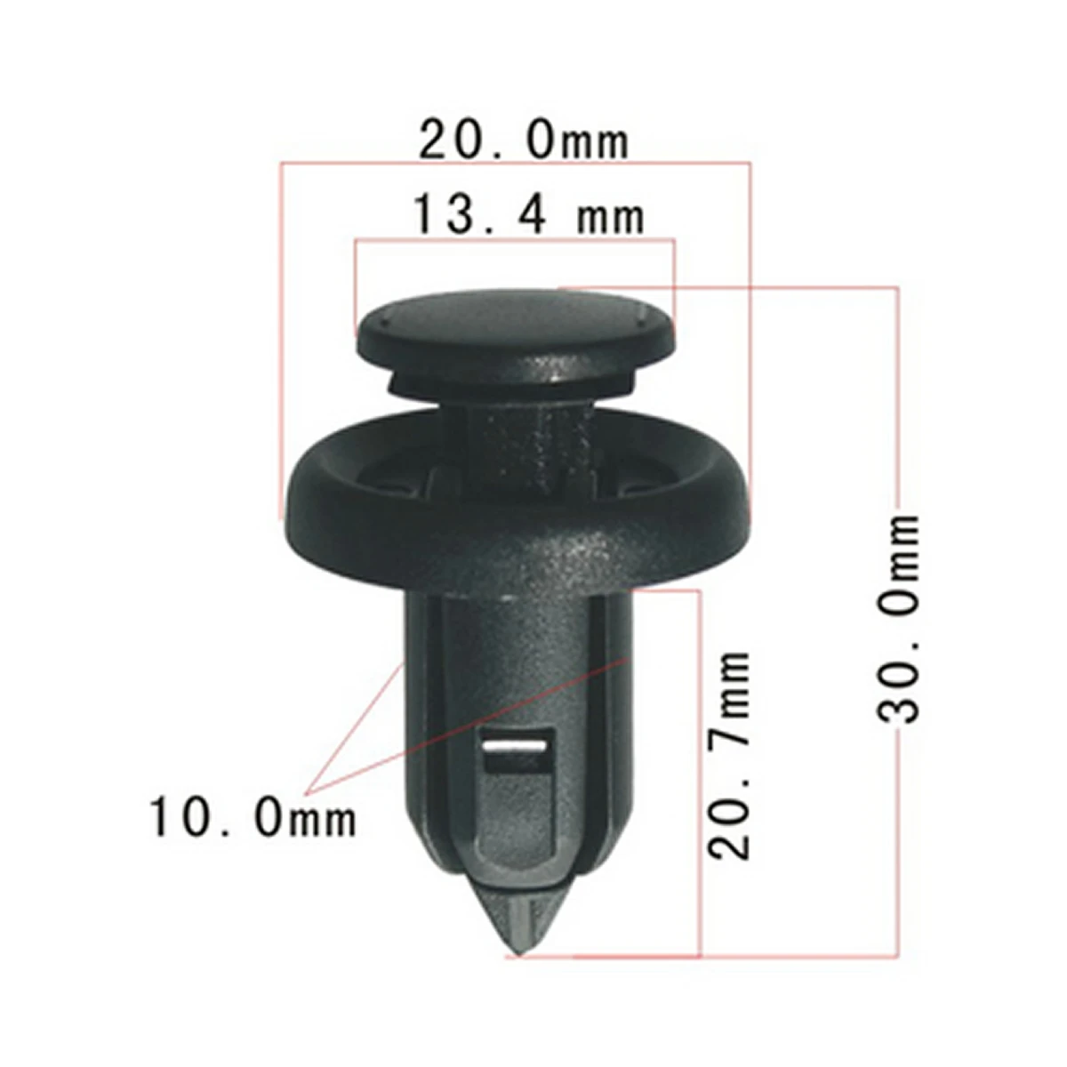 10/100x OEM dla Honda Accord Civic CR-V osłona błotnika 91506-S9A-003 91506 s9a003 klipsy na zderzak z metalowym EQV