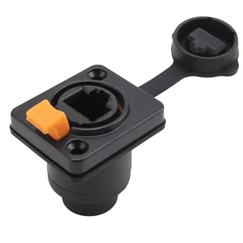 Hot Selling-RJ45 Waterproof Network Connector 8P8C Female Panel Mount Sockets RJ45 Ethernet Connector,RJ45 Waterproof Network Co