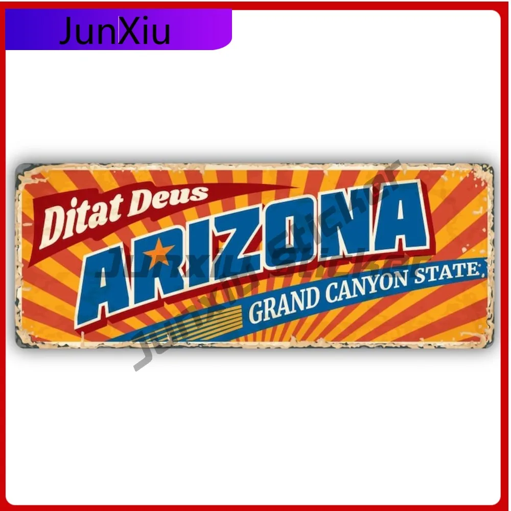

Arizona Travel Vintage Art Design Vinyl Sticker Waterproof Sticker Styling Scratch-proof Accessories Vacation Travel Cities Coun