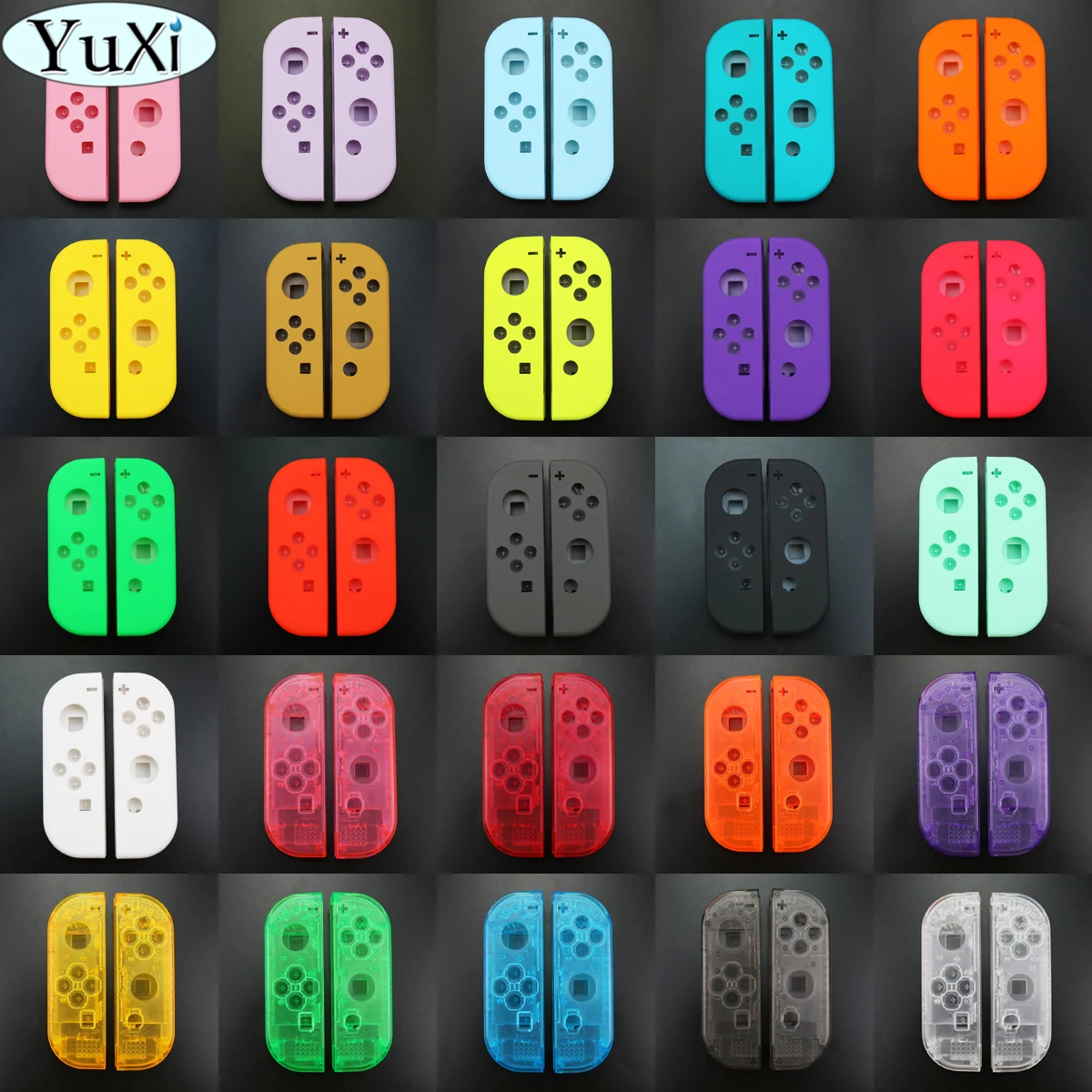 

YuXi 25 Color 1set Controller Replacement Shell Case For Switch Joy-Con Gamepad DIY Repair Parts