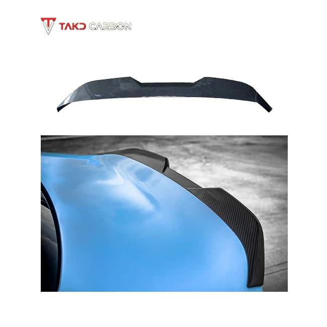 

TAKD High Quality Real Dry Carbon Fiber Rear Spoiler Wing Universal Trunk Spoiler for Cars for bmws M2 G87 2023-UP