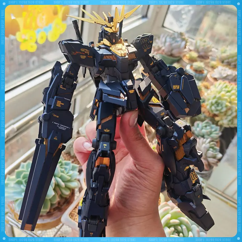

SHENSHOU 1/100 MGEX RX-0 Unicorn 02 Banshee Assembly Model Kit Action Figure Robot Plastic Skeleton Model Toy Birthday Gift