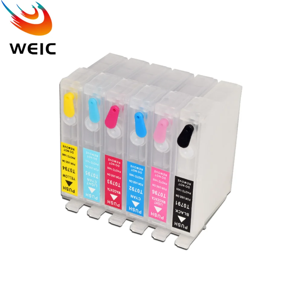 82 82N T0821-T0826 Refillable Ink Cartridge for Epson Stylus Photo R390 R270 R290 R295 RX590 RX615 RX610 RX690 Printer - Image 3