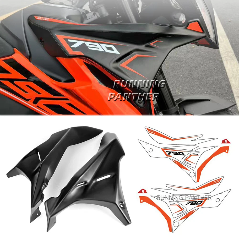 Motorcycle Front Fairing Side Panels Wind Deflector Windscreen Plate Cover For 790 890 ADV Adventure R S 2022 and Before Year