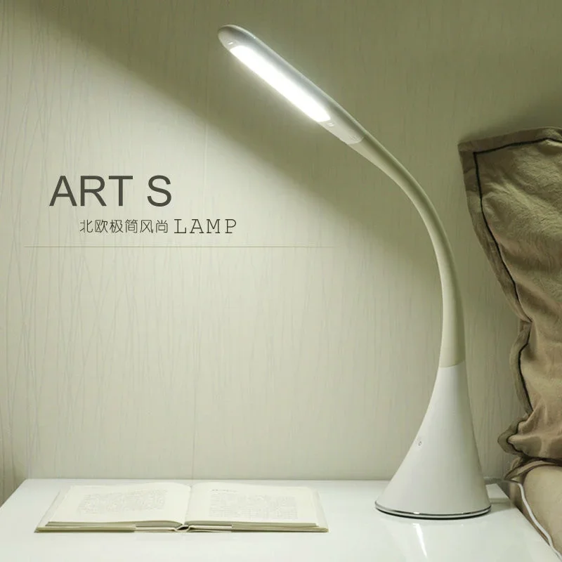 

3 Levels Brightness High Lumen Touch Dimmer Table Lamp Led Protable Desk Light Adjustable Night Table Lamp