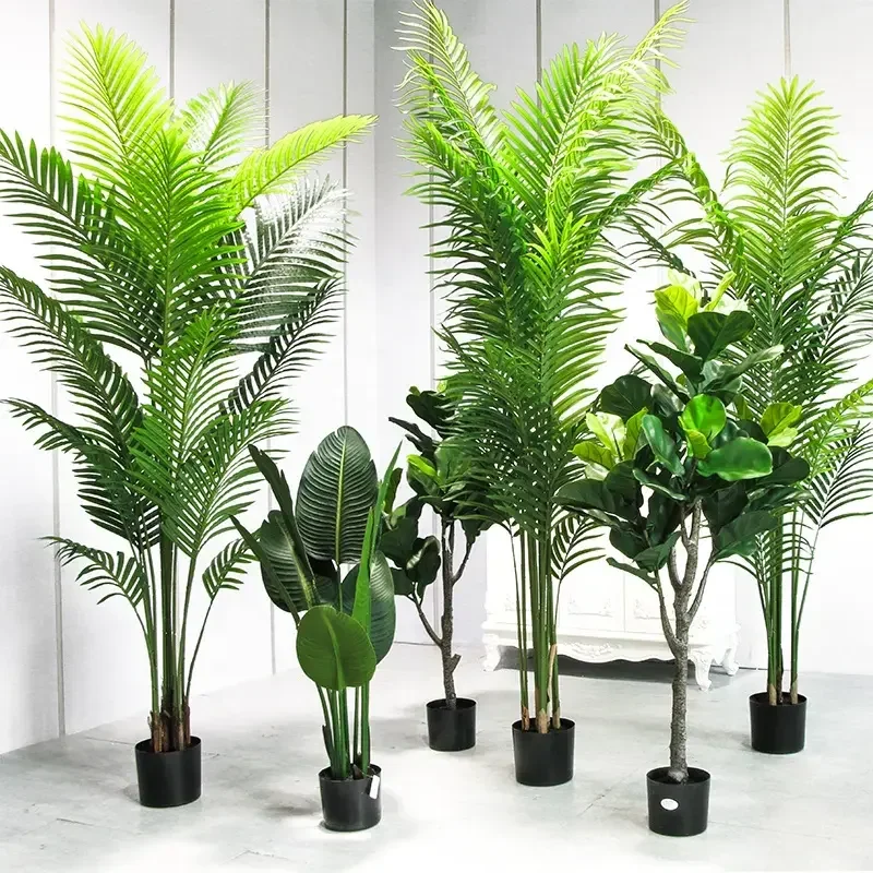 

Artificial Plants Tree Home Decor Bonsai Tree Plastic Plants Pots Garden Landscaping Modern Fake Plants Indoor Palm