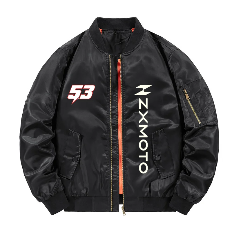 ZXMOTO Men's MA-1 Bomber Jacket Spring Autumn Stand Collar Air