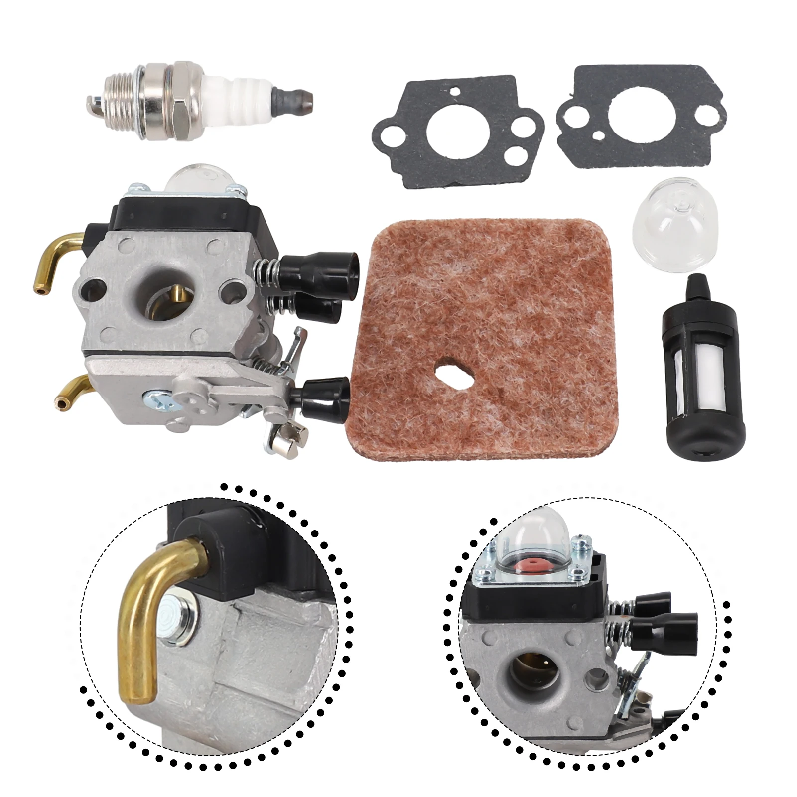 1set Carburetor Carb For Stihl HS45 Hedge Trimmer FS38 FC55 FS310 For Zama C1Q-S169B Trim Power Equipment Carburetor Kit