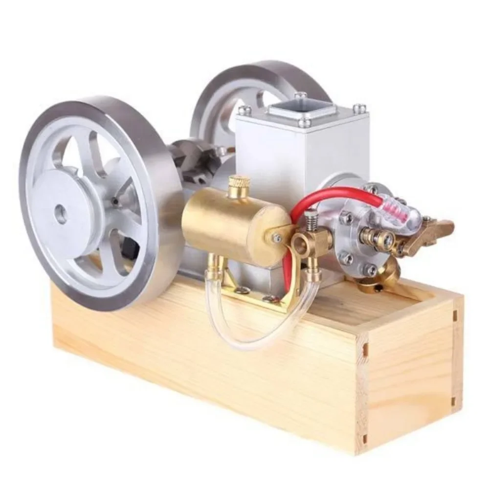 NF M90 Horizontal Single Cylinder Retro Engine Model Metal Internal Combustion Engine Startable Simulation IC Engine Model