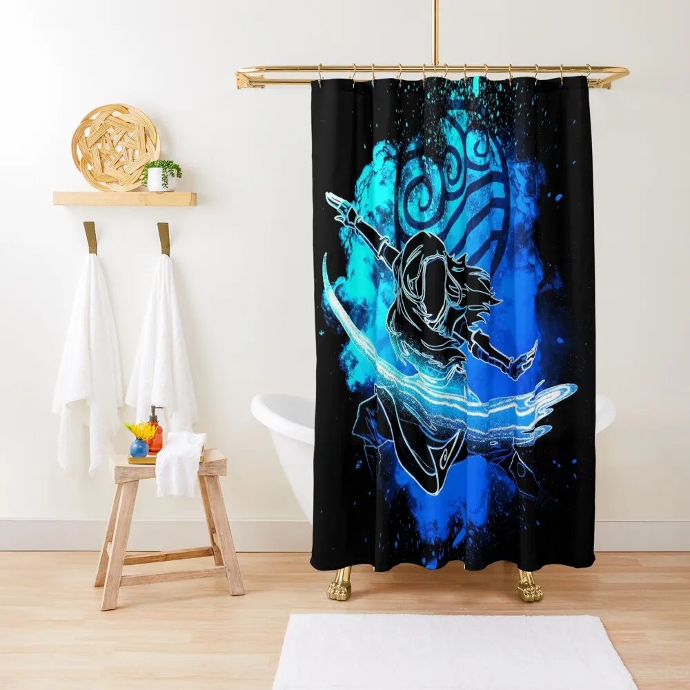 Soul of the Waterbender Sister Shower Curtain Cover Shower Bathroom Curtain