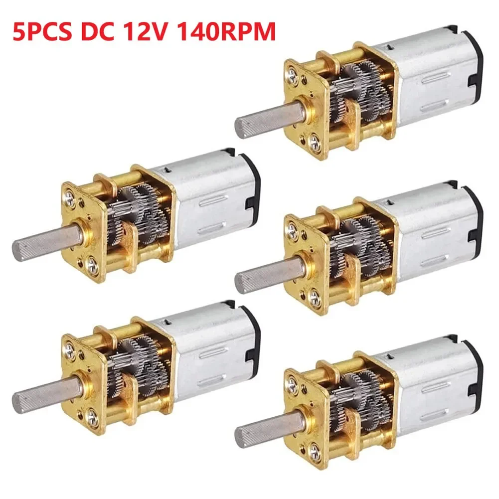 

5Pcs Gear Reduction Motor For GA12-N20 DC 12V Gear Reducer Reduction Motor Deceleration Gear Motor Automation Motors Drives