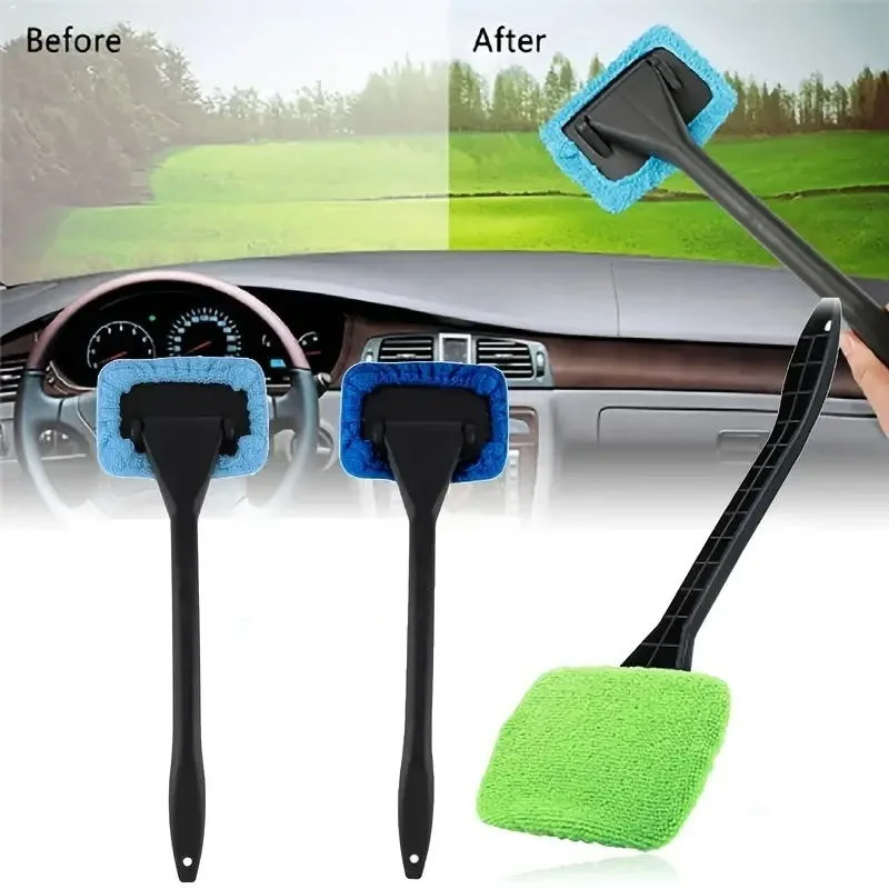 

Car Window Cleaner Brush Kit Windshield Wiper Microfiber Brushes Auto Cleaning Wash Tool with Long Handle Car Accessories