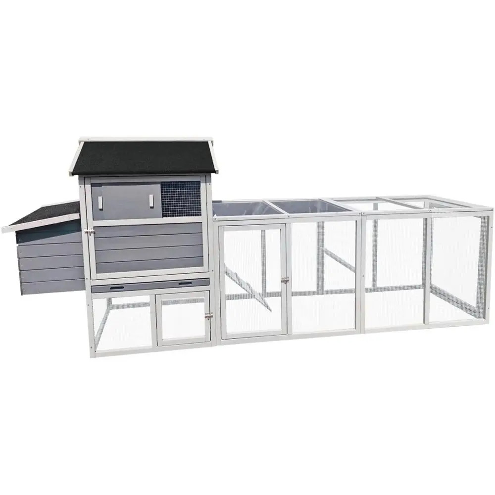 

Прочный деревянный курятник - устойчивый к непогоде уличный домик для домашних животных на заднем дворе