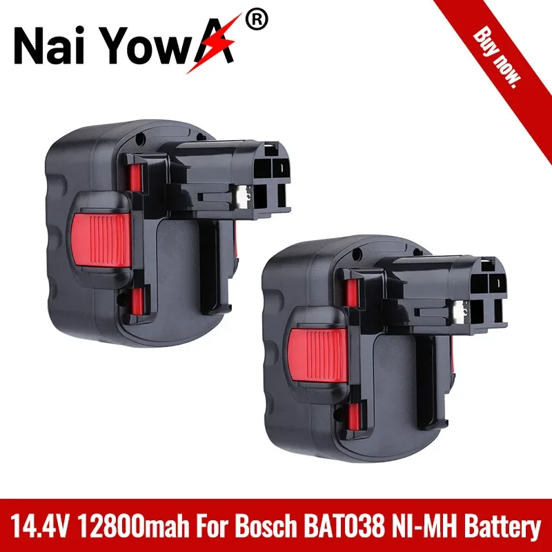 

BAT038 14.4V12800mAh Rechargeable Battery for bosch BAT038 BAT040 BAT140 BAT159 BAT041 3660K NI-MH PSR GSR GWS GHO 14.4V Battery